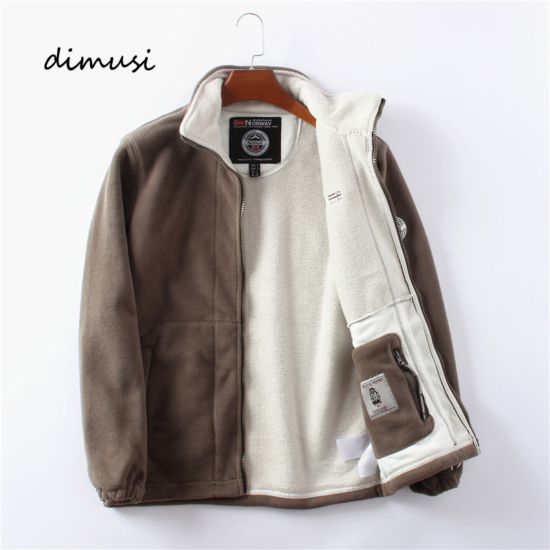 Windbreak Shell Jacket - DIMUSI 冬メンズポーラテックフリースジャケット男ベルベットウインドブレーカーコートメンズマウンテンスキーソフトシェル暖かいジャケット服