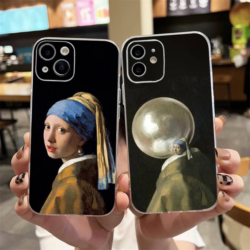Street Fashion Official - 真珠の耳飾り少女 疑似物語版 iPhoneケース iPhone17,16,15,14,13,12,11 Plus,Pro Max対応