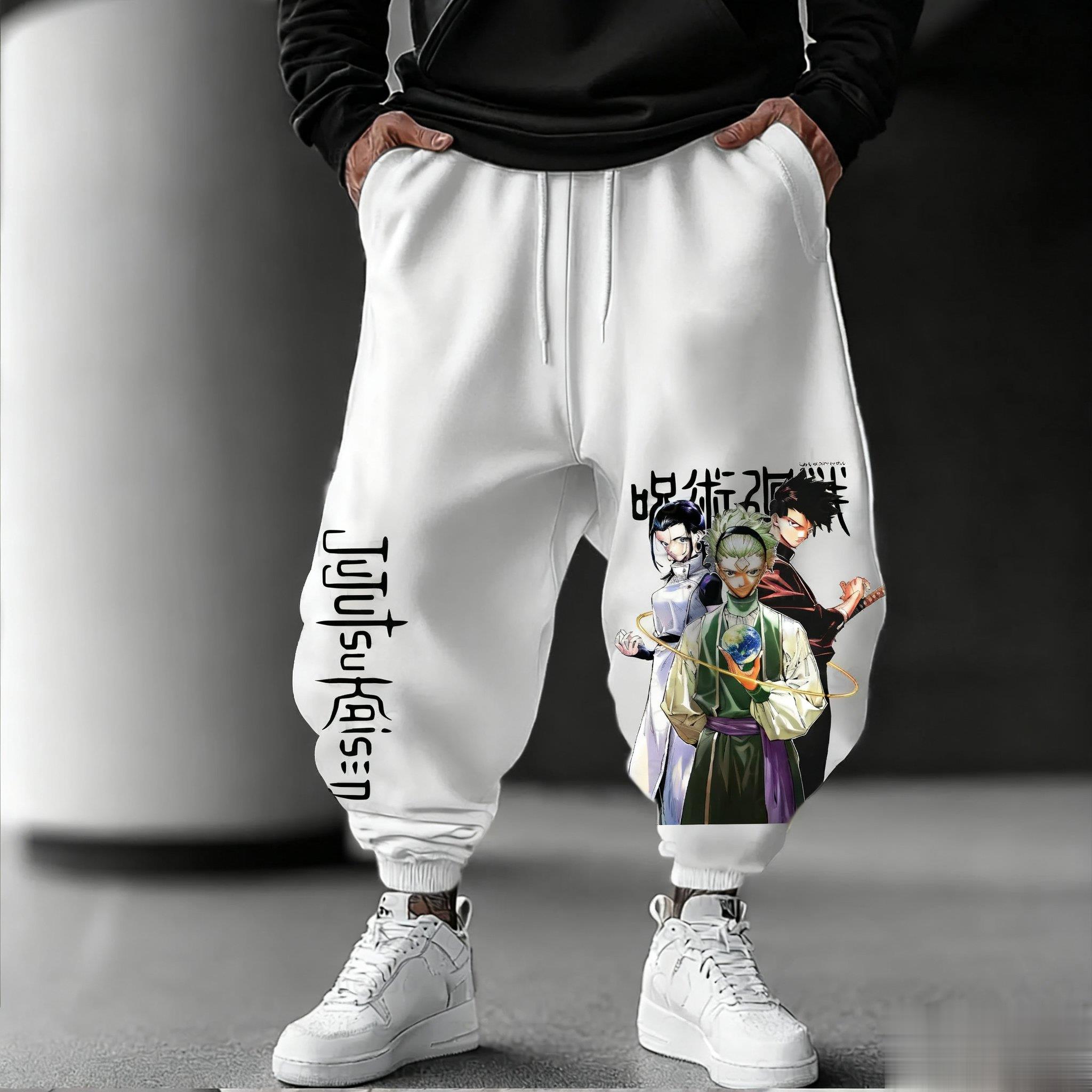 呪術廻戦男性ジョギングパンツルーズカジュアルスウェットパンツ - Street Fashion Baggy のレビューと価格
