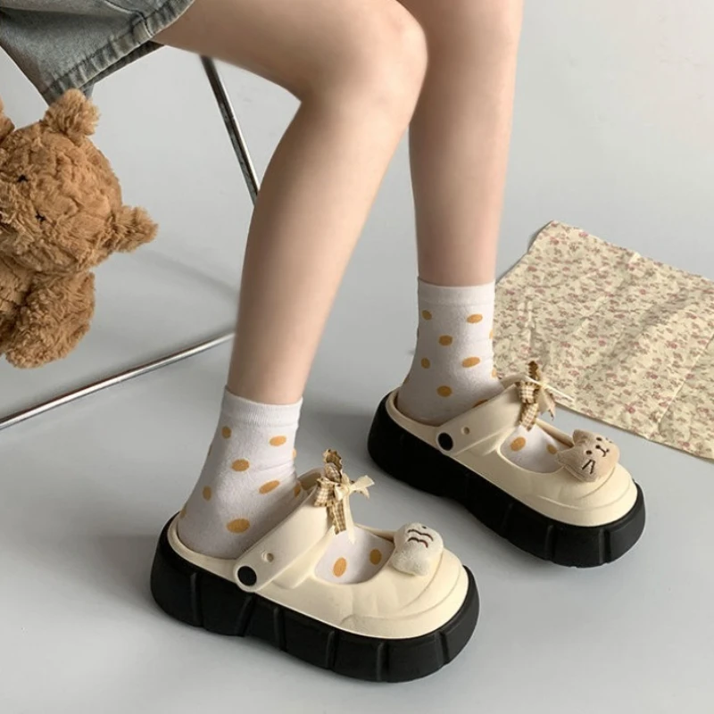 新しい可愛いDIY猫魚柄ファッションクロッグ、女性用室内スト - Street Fashion Female のレビューと価格