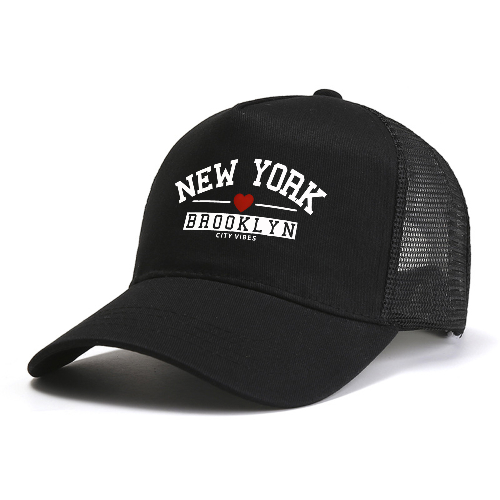 ニューヨークブルックリン市野球帽女性通気性メッシュカジュアル - Street Fashion Of New York のレビューと価格