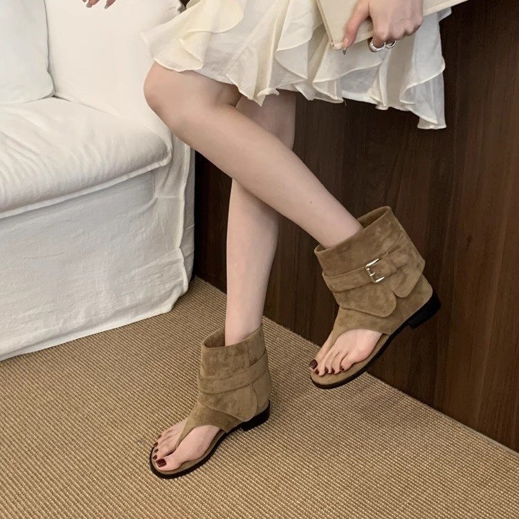 新 2025 夏の女性のサンダルブーツファッションオープント - Street Fashion Rome 2025 のレビューと価格