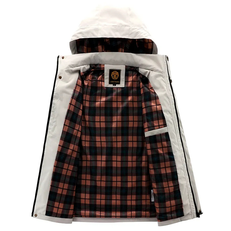秋のメンズウインドブレーカーフード付きジャケット男性防水アウ - Windbreak Shell Jacket のレビューと価格
