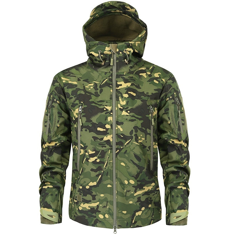男性用タクティカルジャケット,防水ジャケット,ソフトシェルジ - Windbreak Shell Jacket のレビューと価格