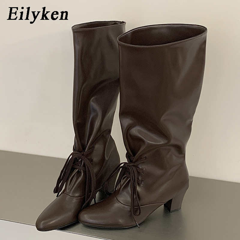 Eilyken 冬のファッションレースアップ女性ニーハイモダ - Street Fashion Lady のレビューと価格