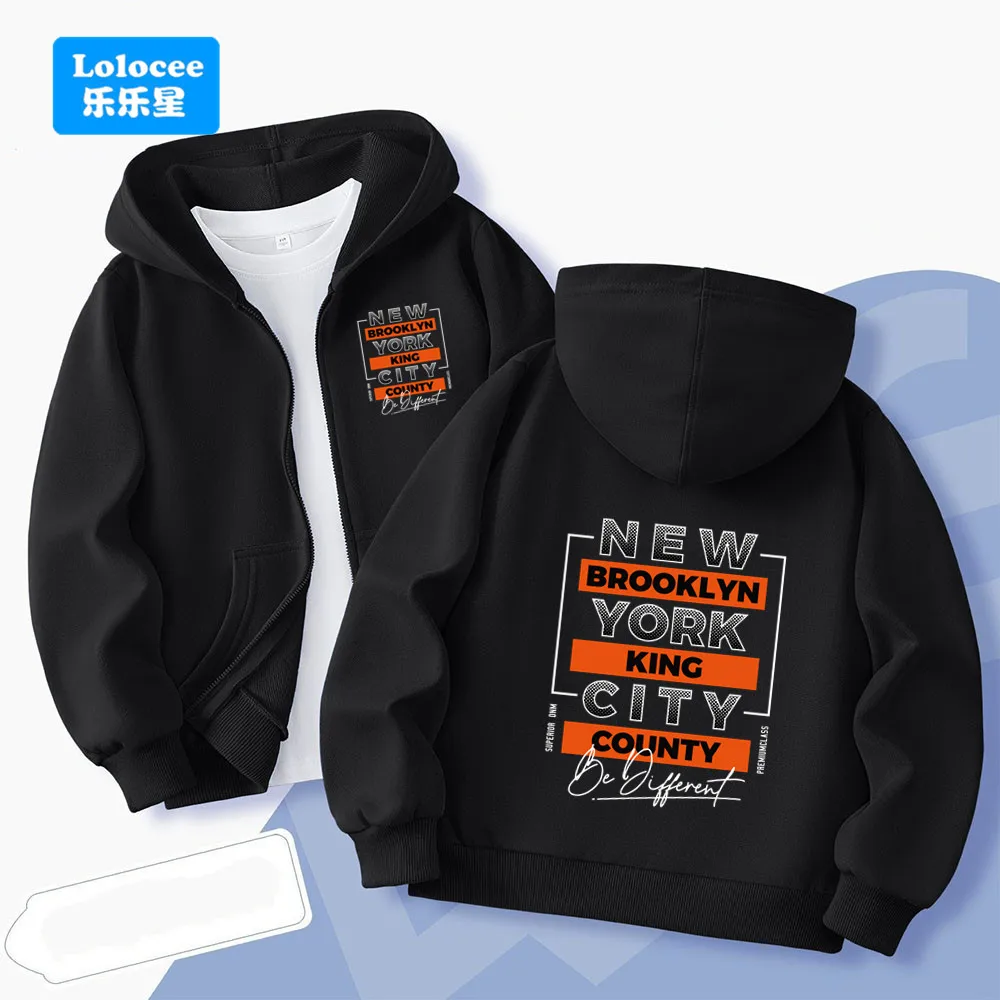 ニューヨーク USA レター ボーイズ フード付きジャケット - Street Fashion Of New York のレビューと価格