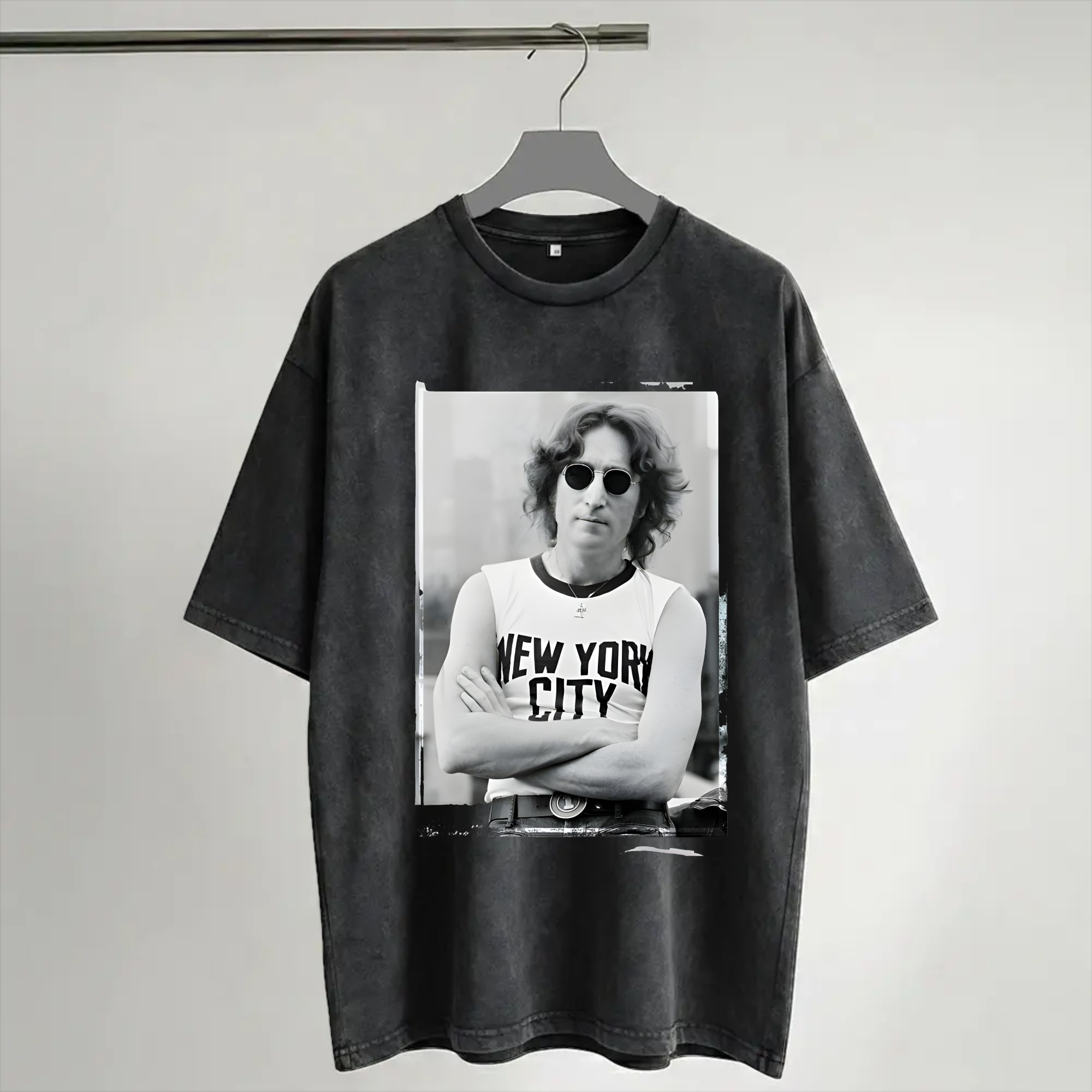 原宿ウォッシュドシャツ ジョン・レノン 1972 ライブニュ - Street Fashion Of New York のレビューと価格