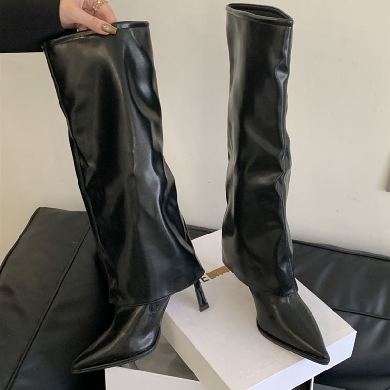 ニューパーティーモダンレディースニーハイブーツ、女性用細ヒー - Street Fashion Female のレビューと価格
