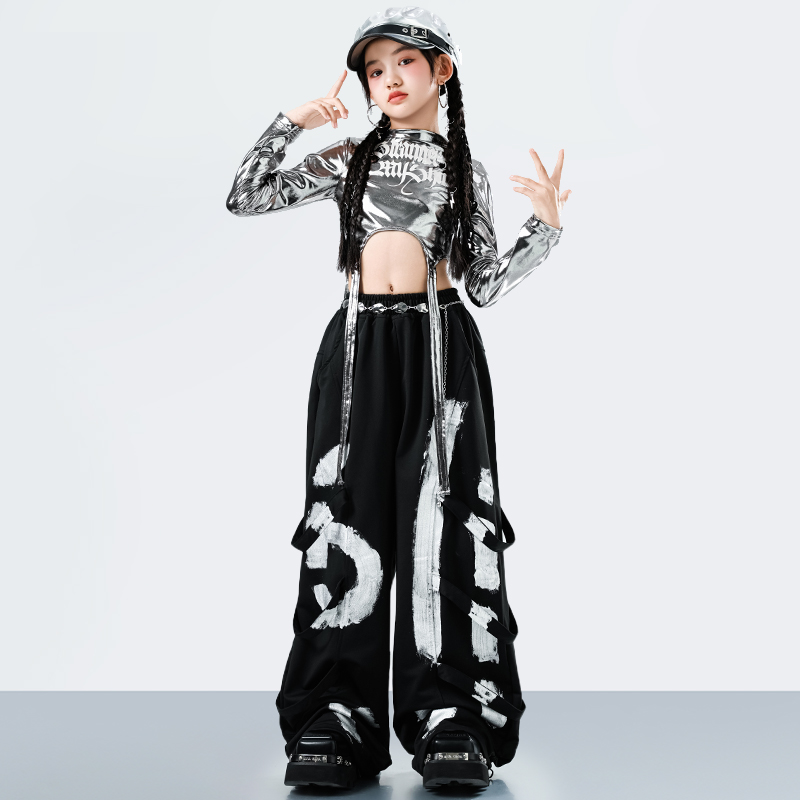 韓国 Y2K キッズストリートウェアスタイルヒップホップダン - Street Fashion Baggy のレビューと価格