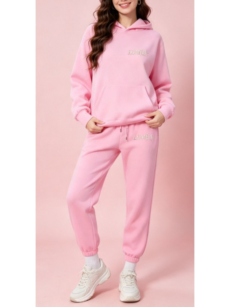 レディーストラックスーツ パーカー パンツ 2点セット 冬用 - Street Fashion Clothes のレビューと価格
