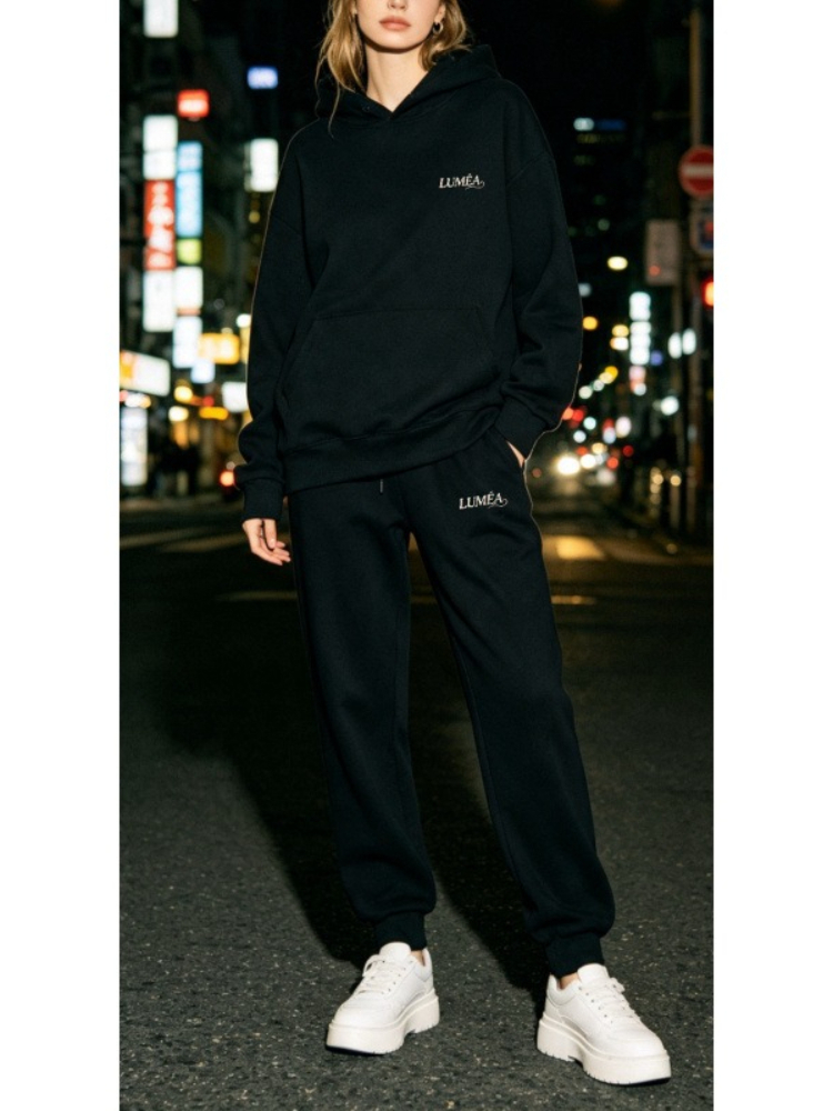レディーストラックスーツ パーカー パンツ 2点セット 冬用 - Street Fashion Clothes のレビューと価格
