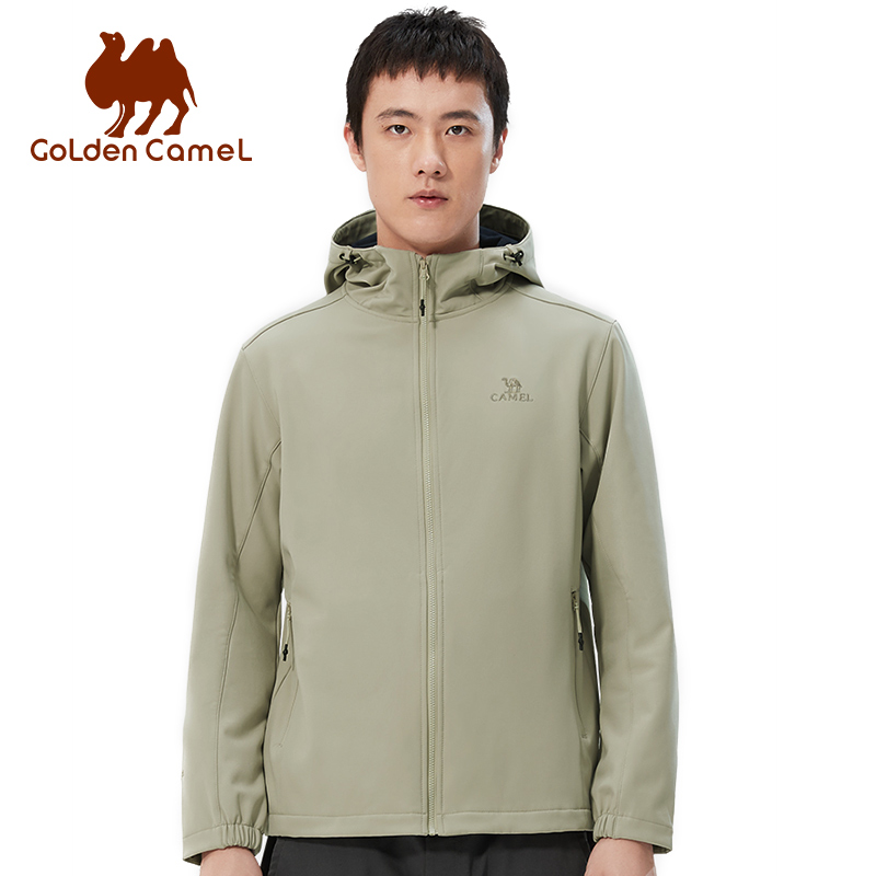 ゴールデンキャメル ハイキングジャケット メンズ ソフトシェ - Windbreak Shell Jacket のレビューと価格