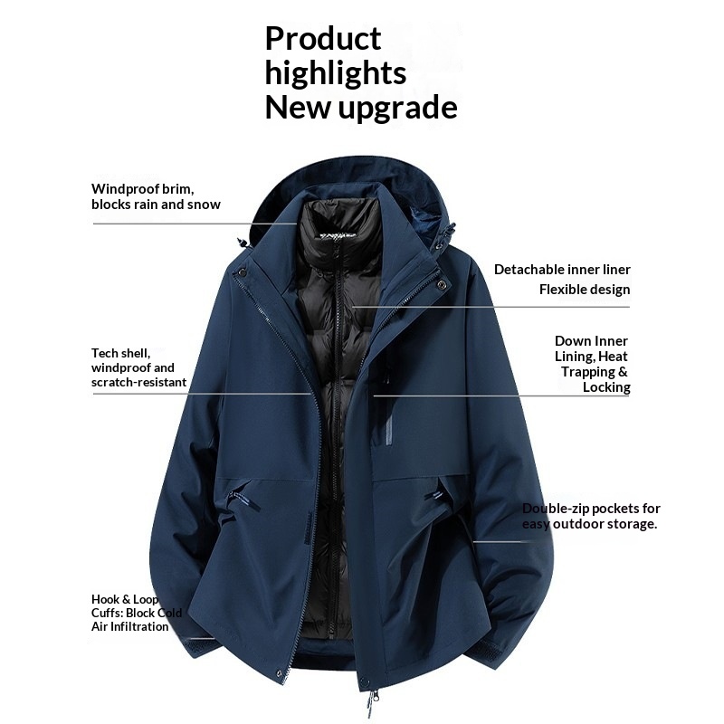 ハードシェルタクティカルジャケット 防風3-in-1ジャケッ - Windbreak Shell Jacket のレビューと価格