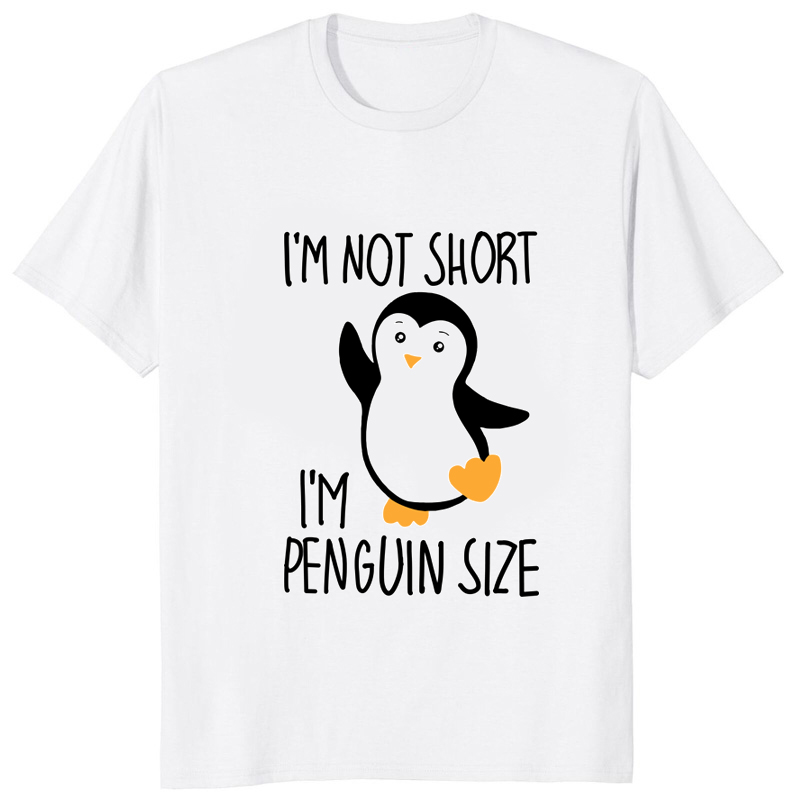 男性と女性のためのペンギンプリントTシャツ,カジュアルなスト - Street Fashion Baggy のレビューと価格