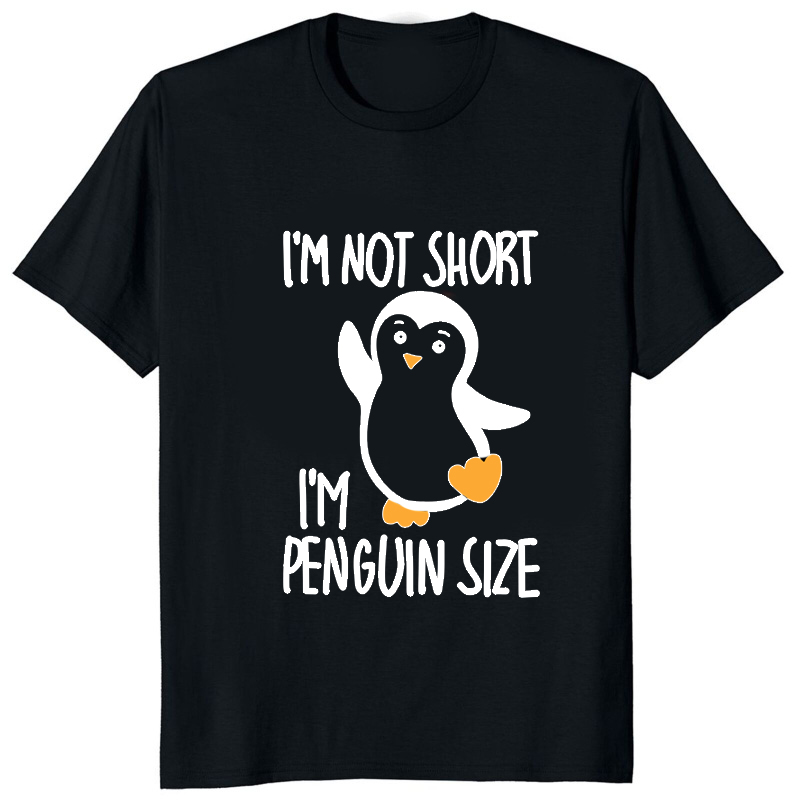 男性と女性のためのペンギンプリントTシャツ,カジュアルなスト - Street Fashion Baggy のレビューと価格